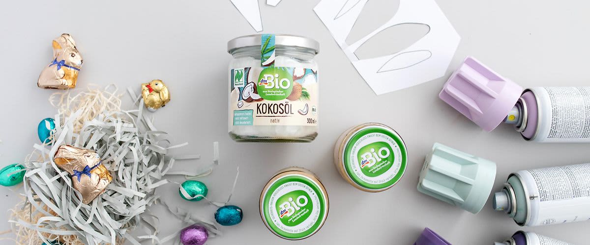 materiál - velikonoční hnízda ve skle