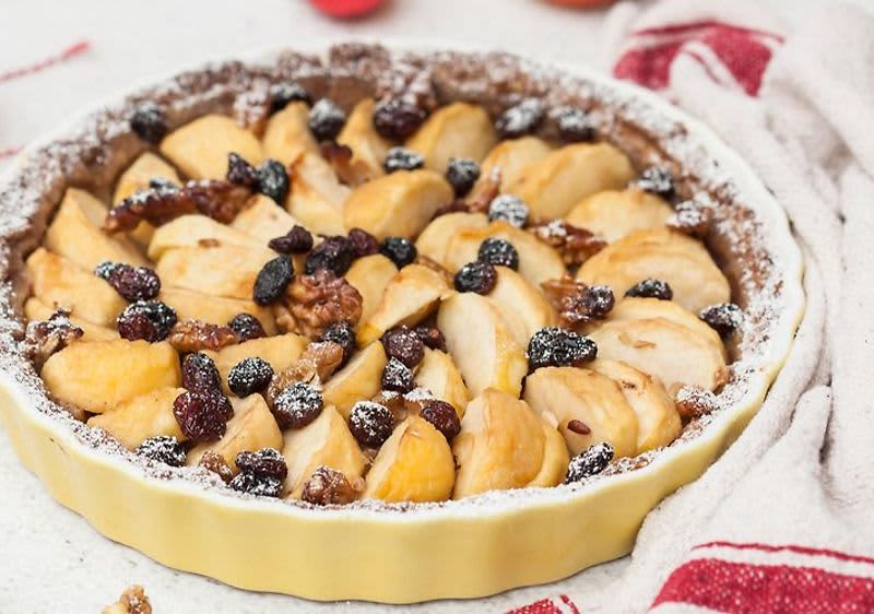 Veganský dezert k slavnostnímu jídlu: jablečný koláč