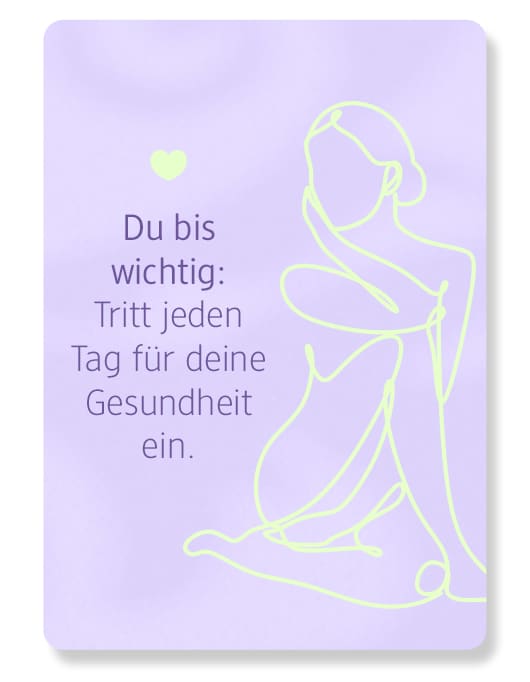 Motivationsspruch Gesundheit & Vorsorge