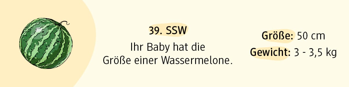 Schwangerschaftswoche 39