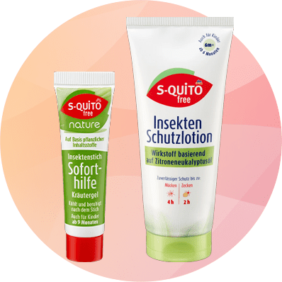 Insektenschutz Lotion und Soforthilfe Gel von S-quito free