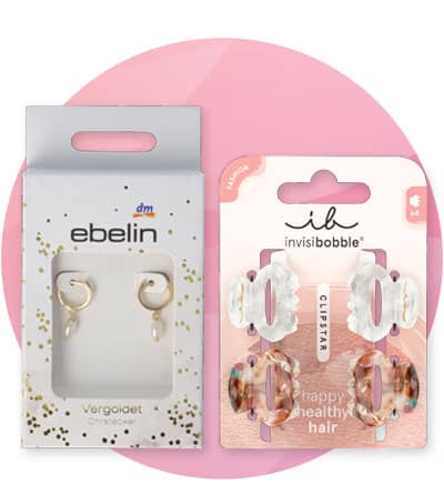 ebelin Ohrringe und Haarclips von invisibobble