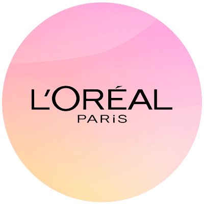 L'Oréal Paris Logo auf rosa Hintergrund
