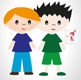 Illustration Tim und Tommi