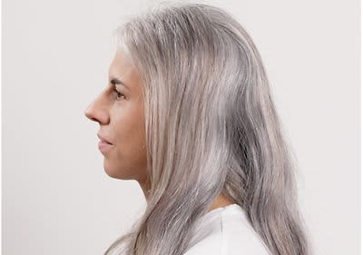Graue Haare vorher 2