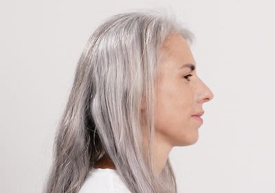 Graue Haare vorher 3