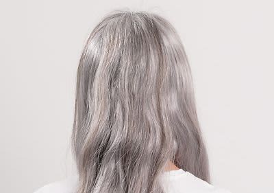 Graue Haare vorher 4