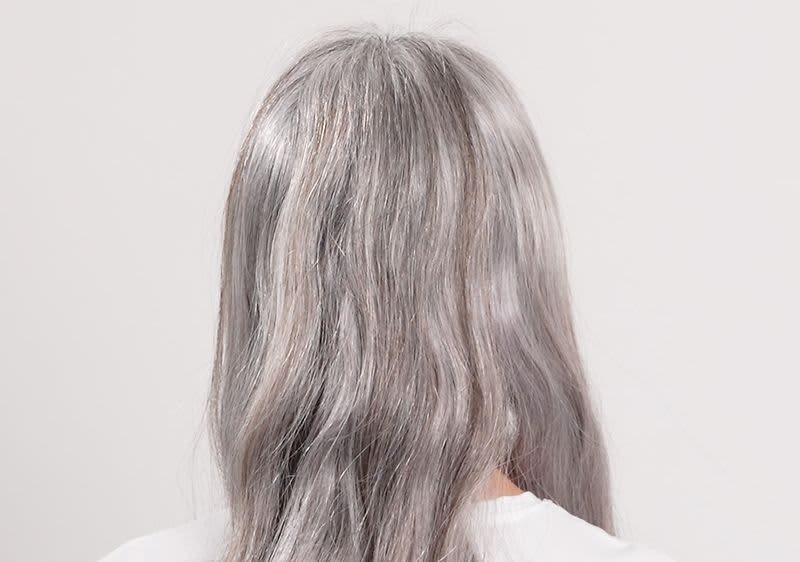 Graue Haare vorher 4