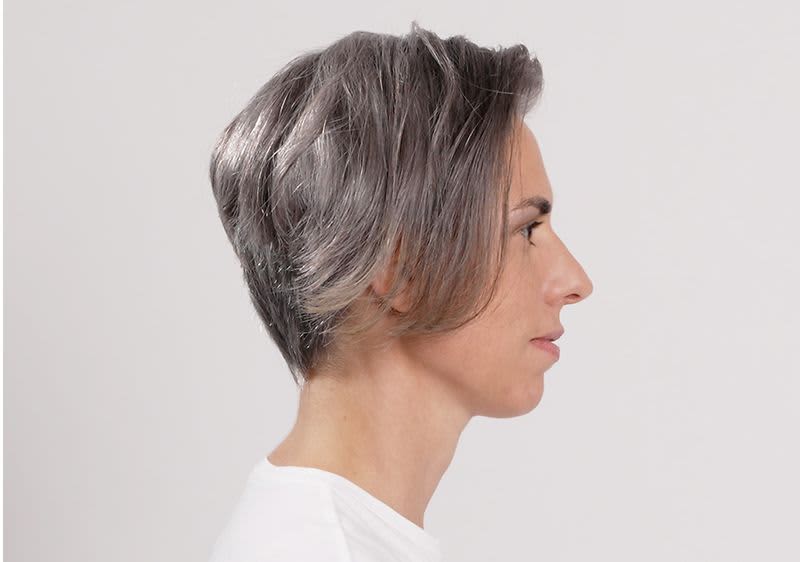 Graue Haare nachher 1