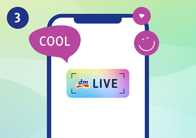 dmLIVE Schritte