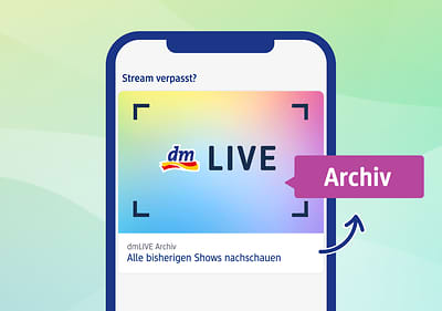dmLIVE Schritte