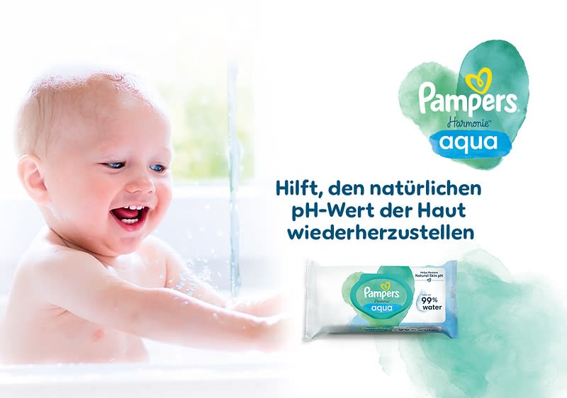 Pampers Harmonie aqua Feuchttücher
