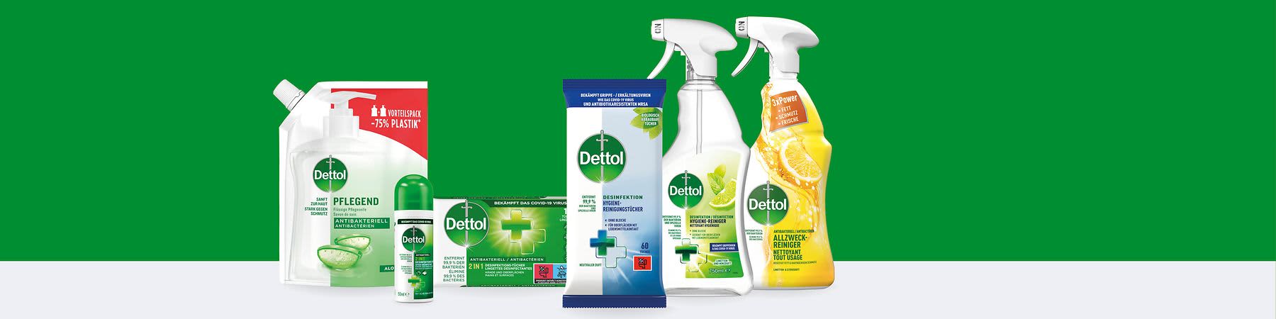 Dettol Grippezeit Desinfektion
