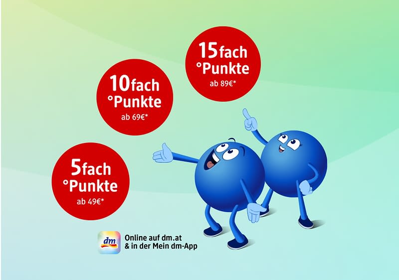 Drei rote PAYBACK Störer neben 2 PAYBACK Pointies