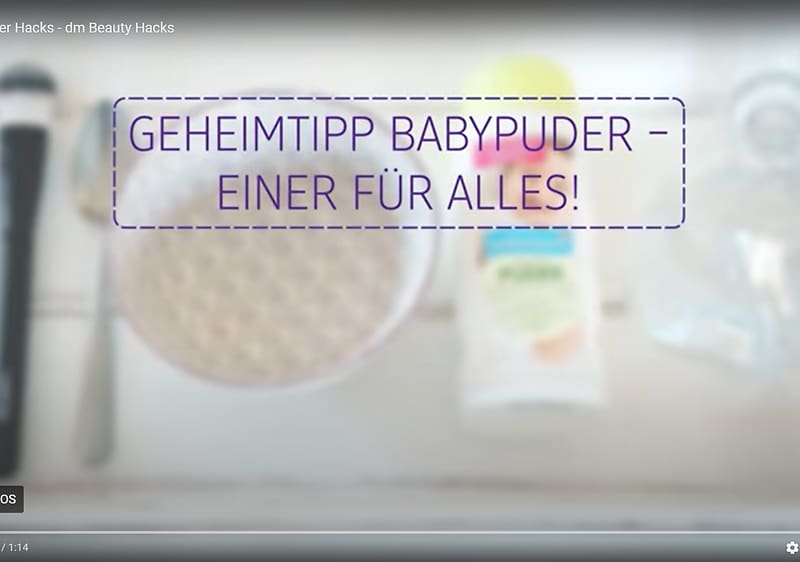 Geheimtipp Babypuder - einer für alles