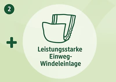 Leistungsstarke Einweg-Windeleinlage