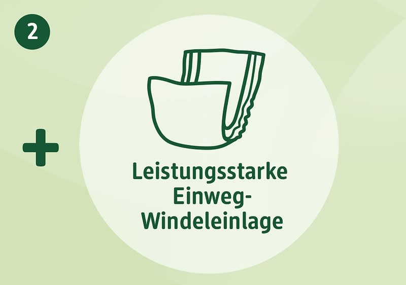 Leistungsstarke Einweg-Windeleinlage