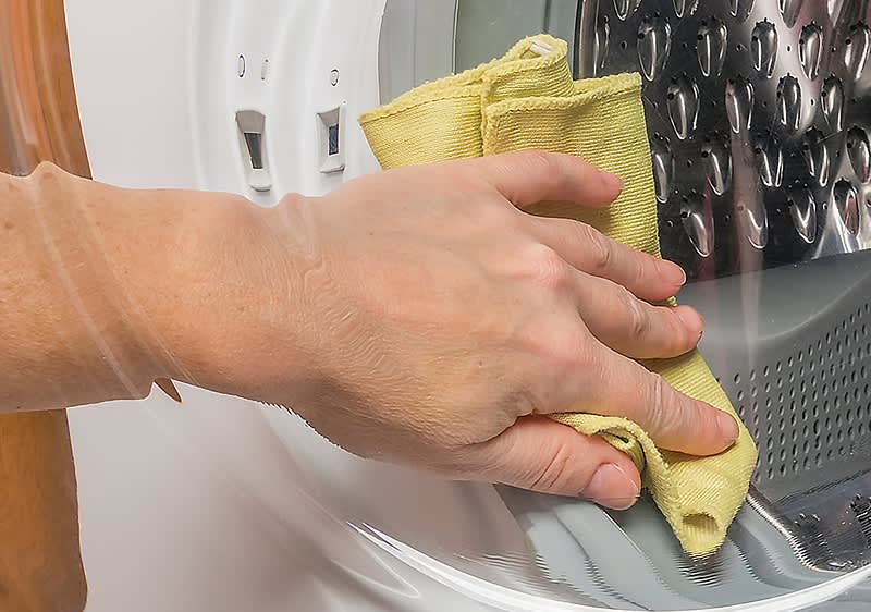 Waschmaschine wird gereinigt