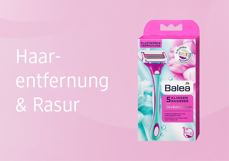 Haarentfernungs- und Rasur-Produkte von Balea
