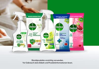 Dettol Produkte sauberes Zuhause