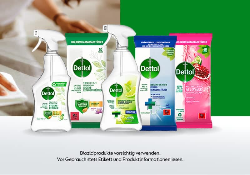 Dettol Produkte sauberes Zuhause
