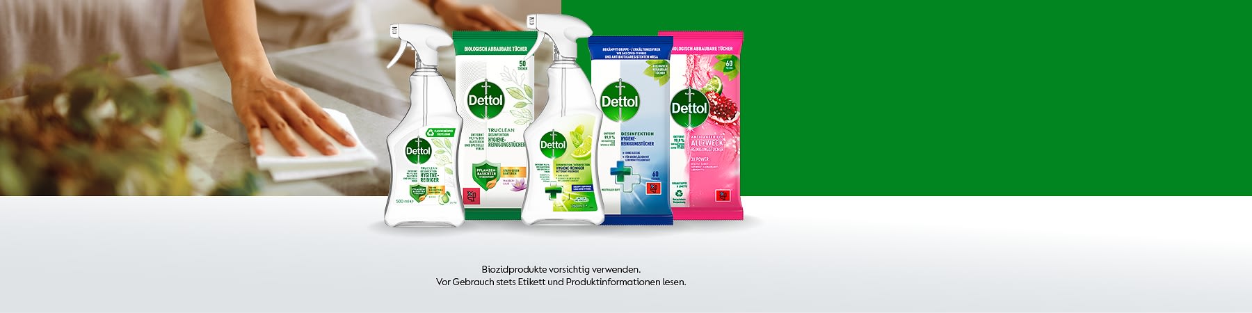 Dettol Produkte sauberes Zuhause