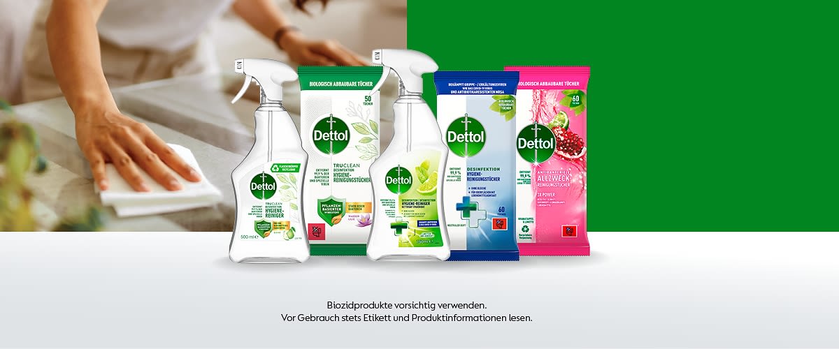 Dettol Produkte sauberes Zuhause