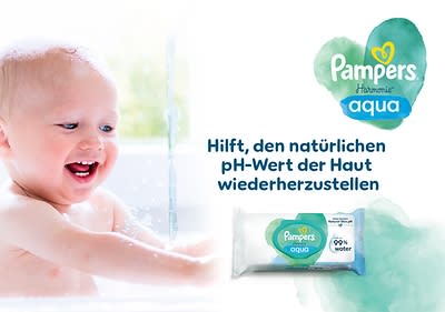 Pampers Harmonie aqua Feuchttücher
