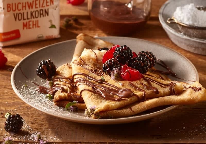 Buchweizencrêpe mit Haselnusscreme 