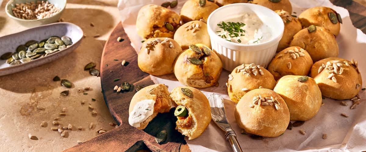 Pizzabrötchen-Sonne