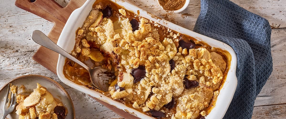 Apfel Auflauf mit Zimt-Zwieback