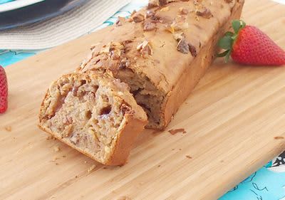 Bananenbrot mit Erdnussmus