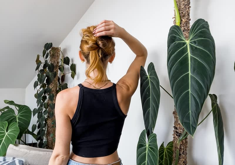 Frau hat Dutt soweit fertig