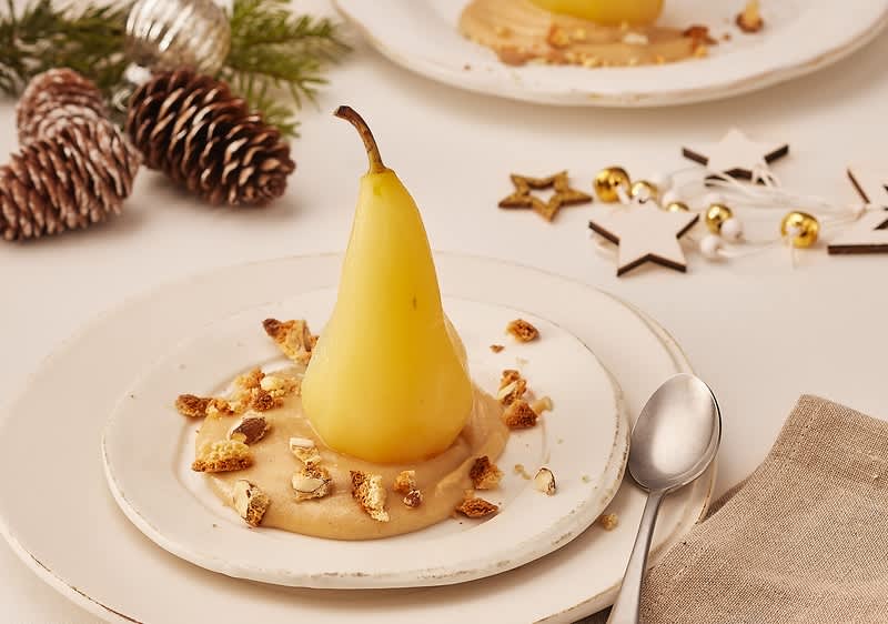 Pochierte Birne Bild