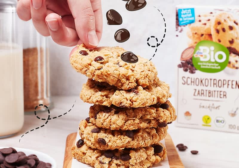 Vegane Schokotropfen Cookies