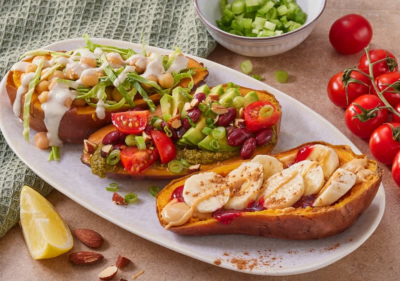 Gefüllte Süßkartoffeln