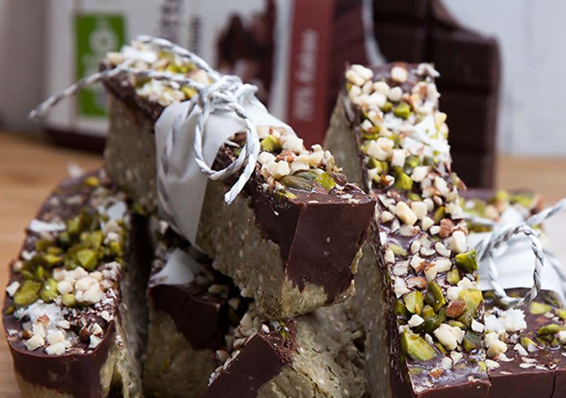 Rezept Proteinbar mit Mandelmus