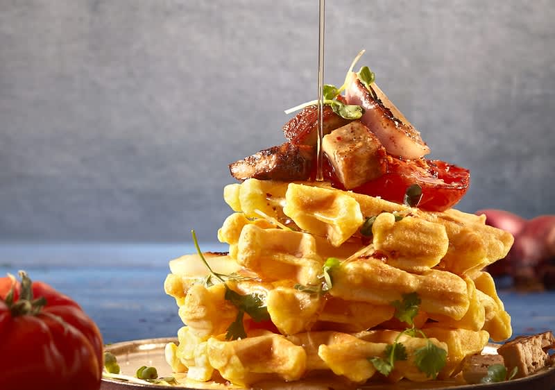 Vegane Waffeln mit Tofu backen