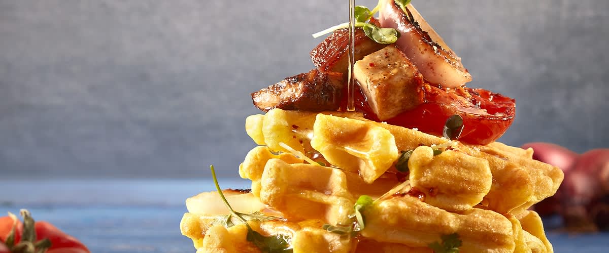 Vegane Waffeln mit Tofu backen