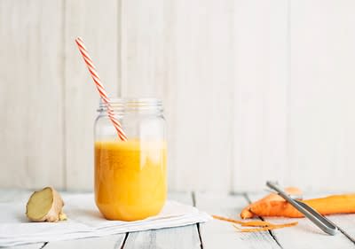 Rezeptideen Frühstück mit Karotten-Ingwer Smoothie