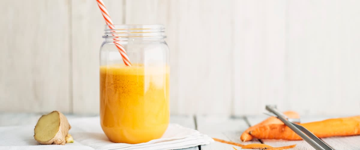 Rezeptideen Frühstück mit Karotten-Ingwer Smoothie