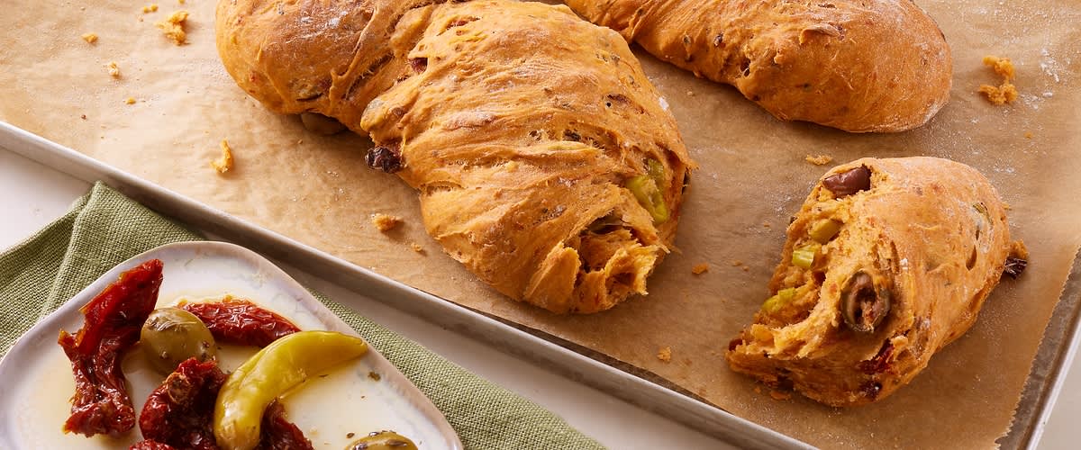 Griechisches Tomaten-Wurzelbrot