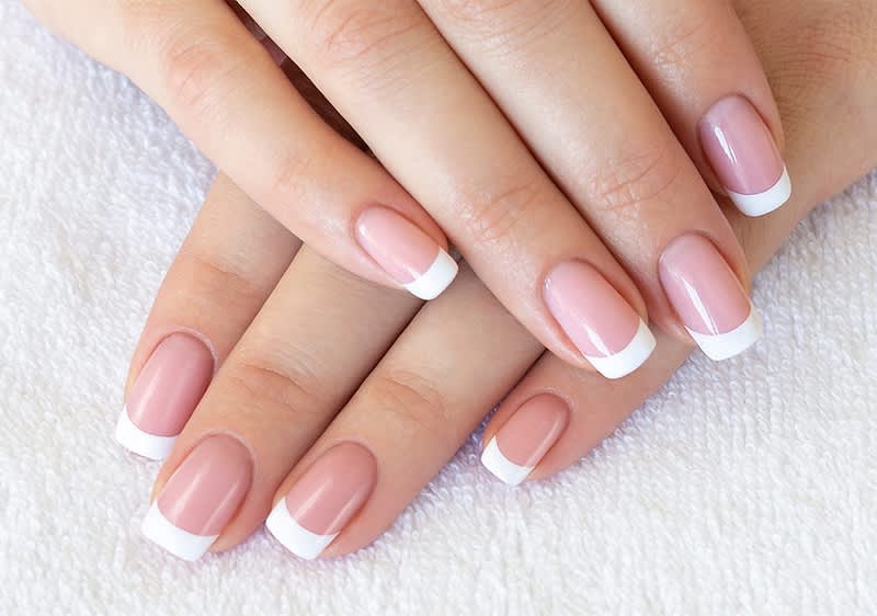 French Nails rosa weiss