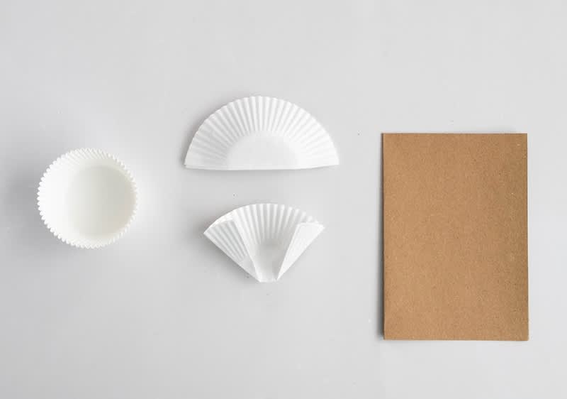 Karte mit Trockenblumen