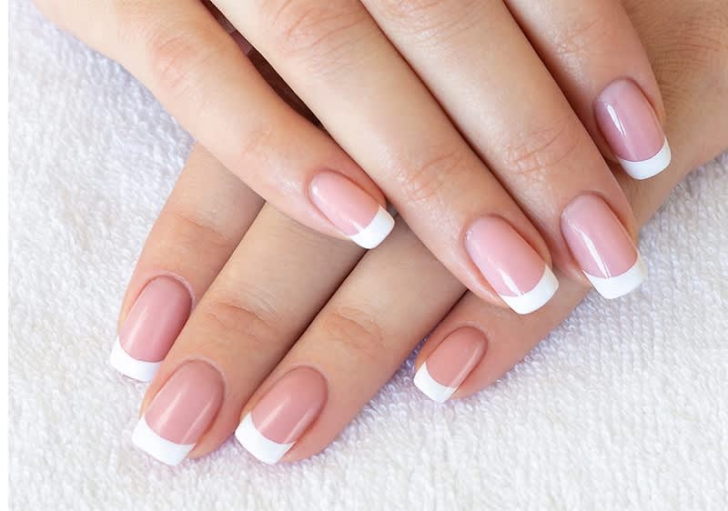 French Nails rosa weiss