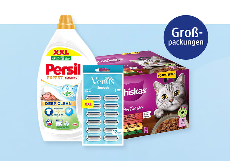 Großpackungen bei dm Teaserbild
