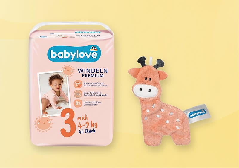 Produkte fuer eine Windeltorte 