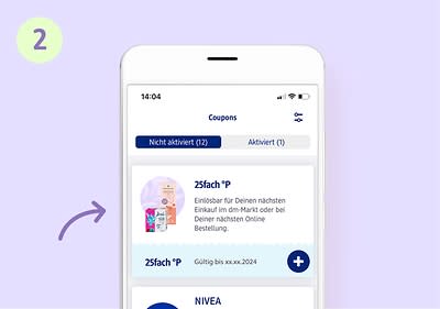 Coupon einlösen Schritt 2
