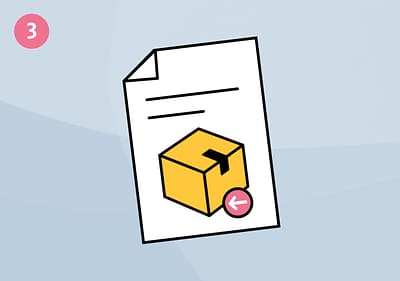 Rücksendung Schritt 3