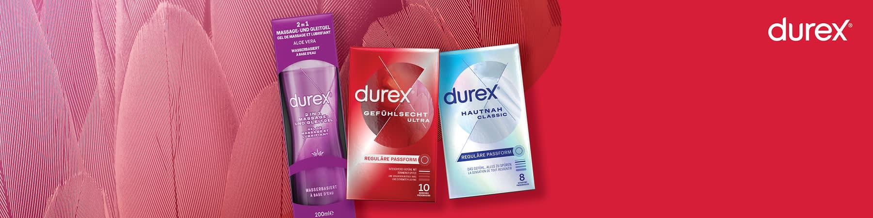 Durex Gleitgel und Kondome